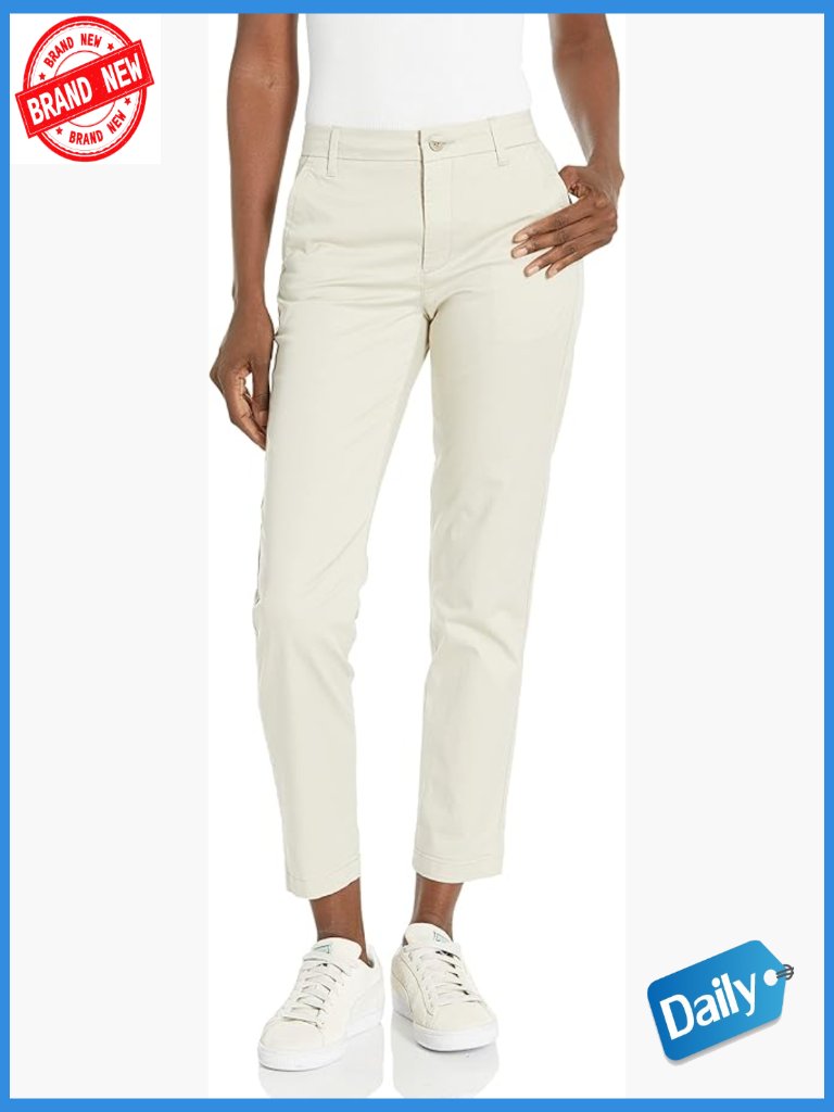 Mid-Rise Slim Stretch Chinos - Weekend Style Cuffed Or Uncuffed